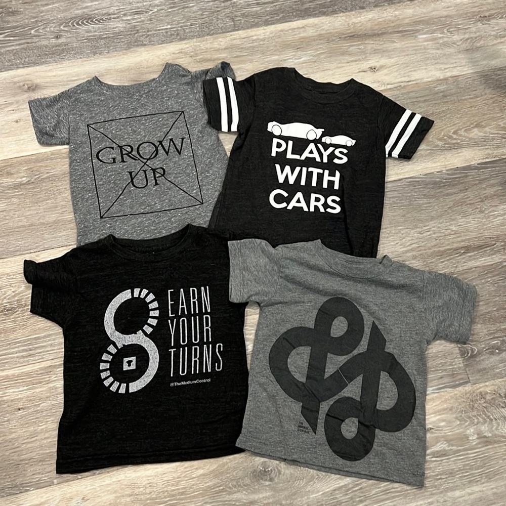 Custom printed shirts lot -boys size 2/2T